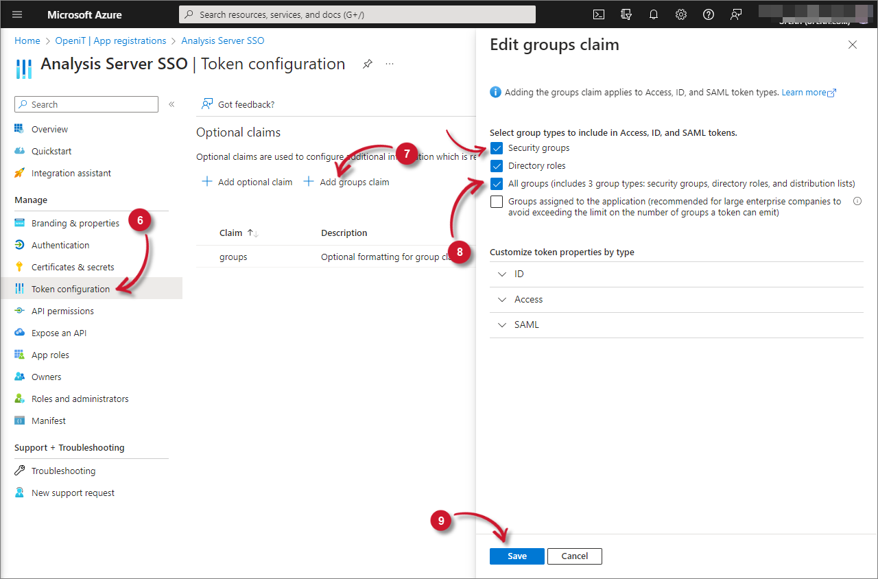 Add Group Claims