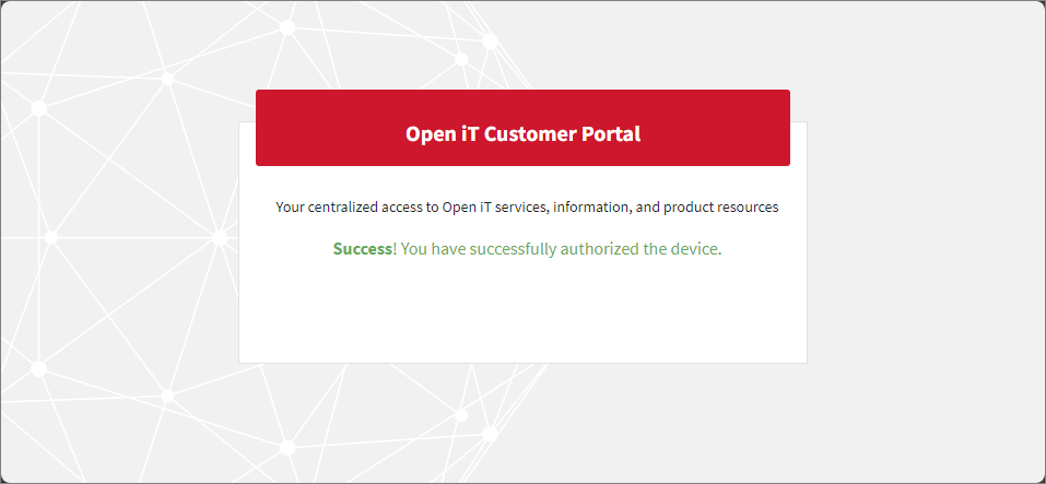 Successful Authentication