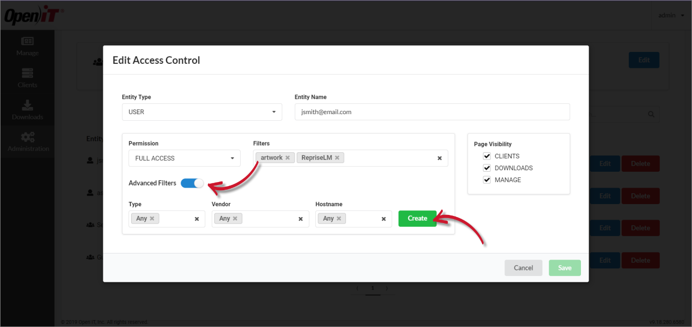 Enabling and Creating Advanced Filters