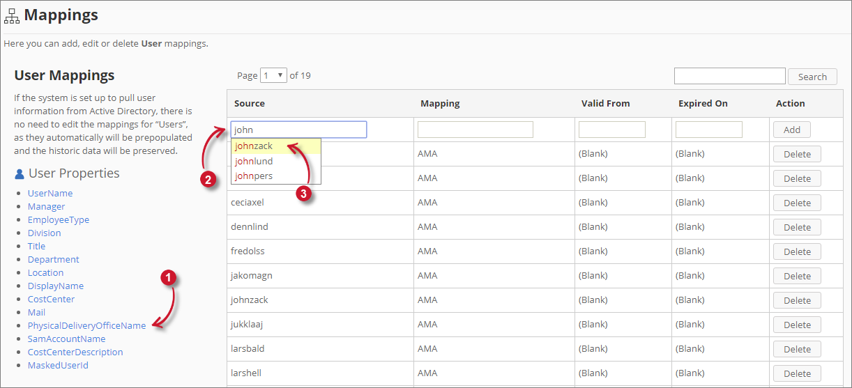 Add Mappings