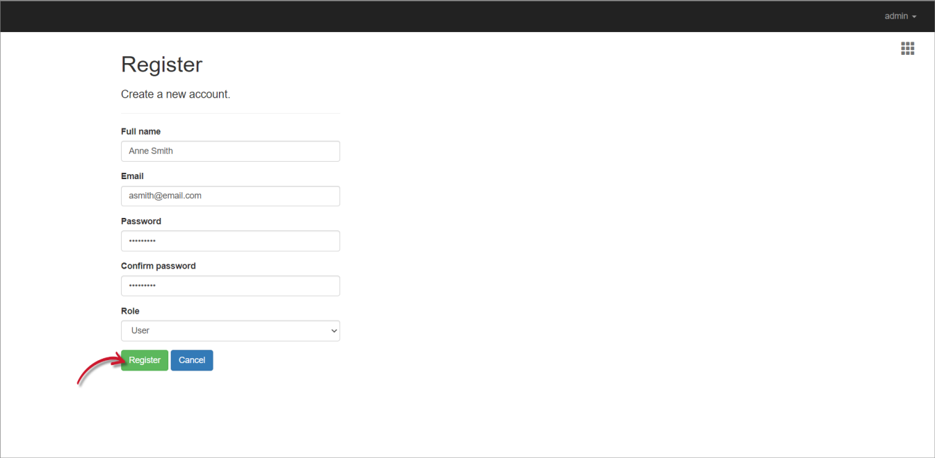 Adding a New User