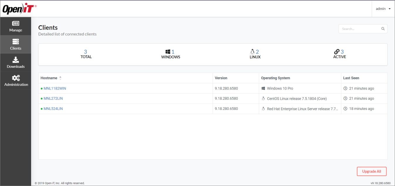 Clients Page