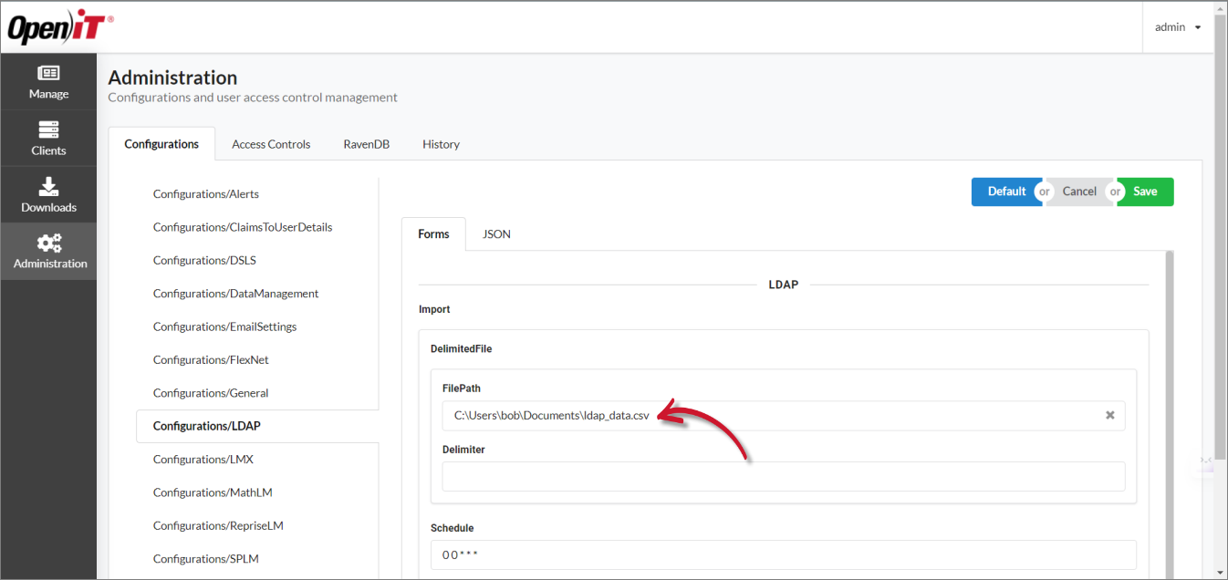 Configurations/LDAP: File Path