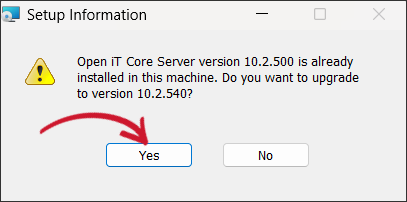 Confirm Upgrade