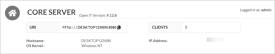 Admin Assistant: Core Server