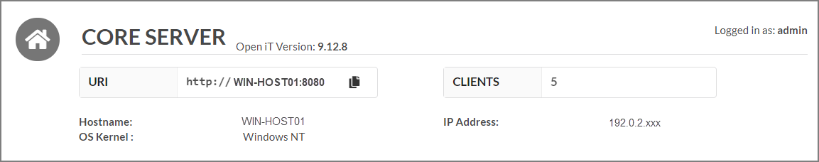 Admin Assistant: Core Server
