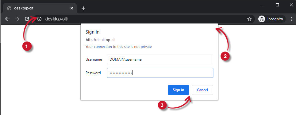 Analysis Server Web Access