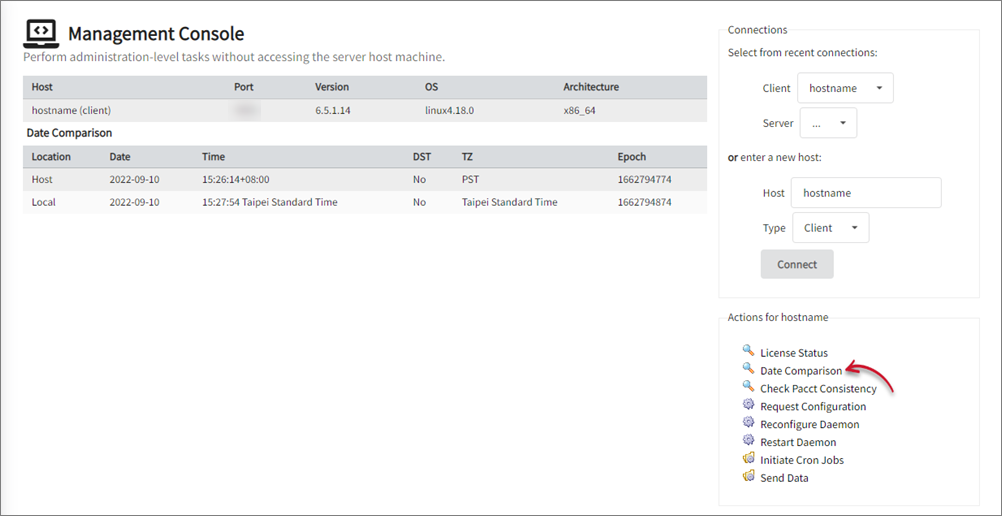 Client-Server Date Comparison