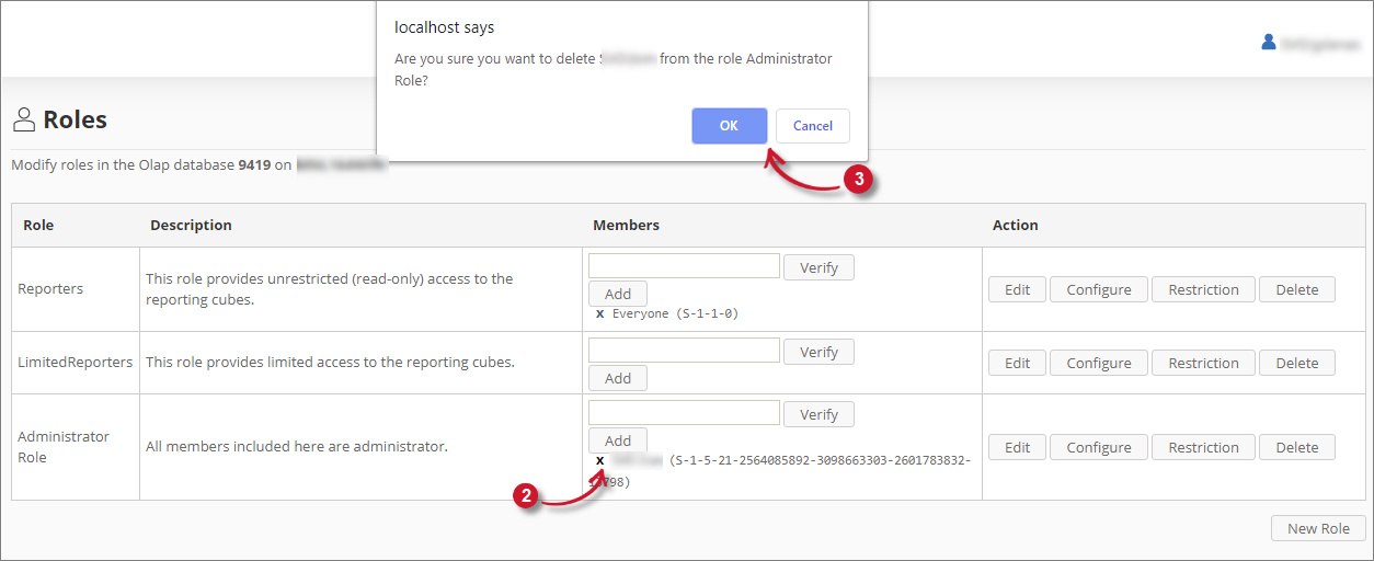 Deleting Role Members