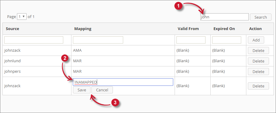 Update Mappings