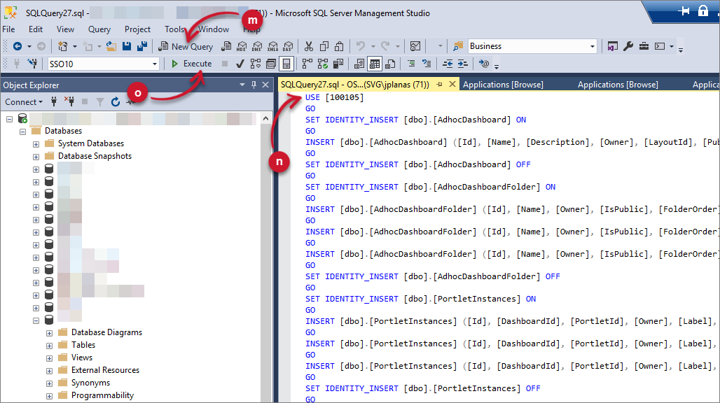 Executing Generated Scripts