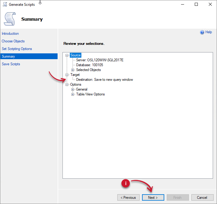 Generate Scripts Review