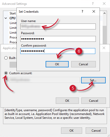 IIS Application Pool Credentials