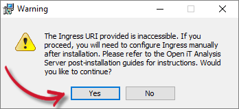 Ingress Warning
