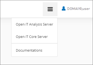 Analysis Server Home - Navigation Bar