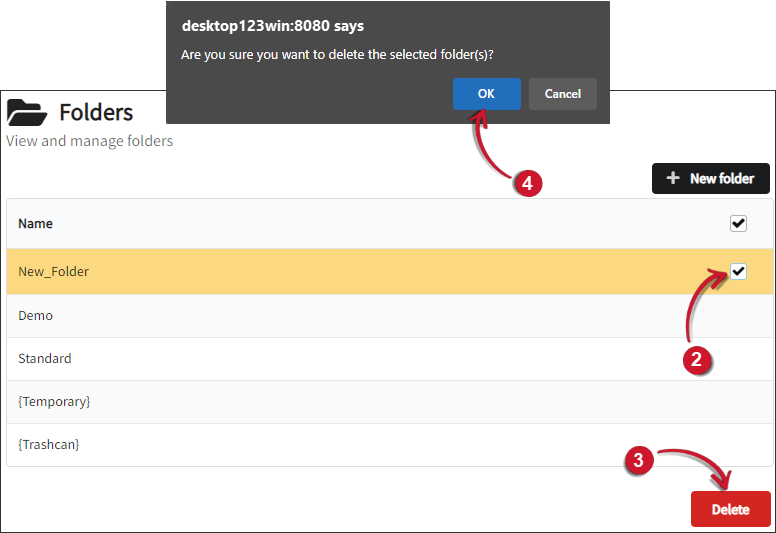 Removing Folders