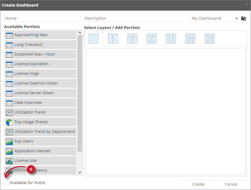 Make Public Dashboard Role Restriction