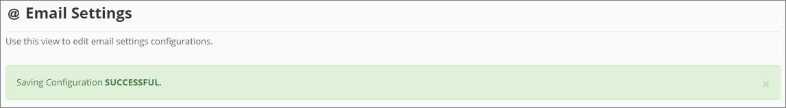 Save Configuration