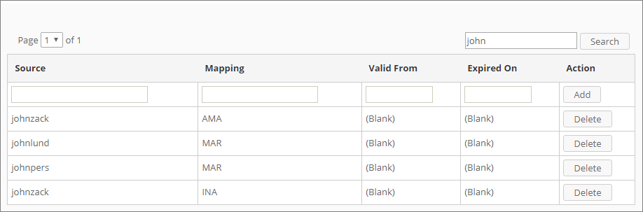 Search Mappings
