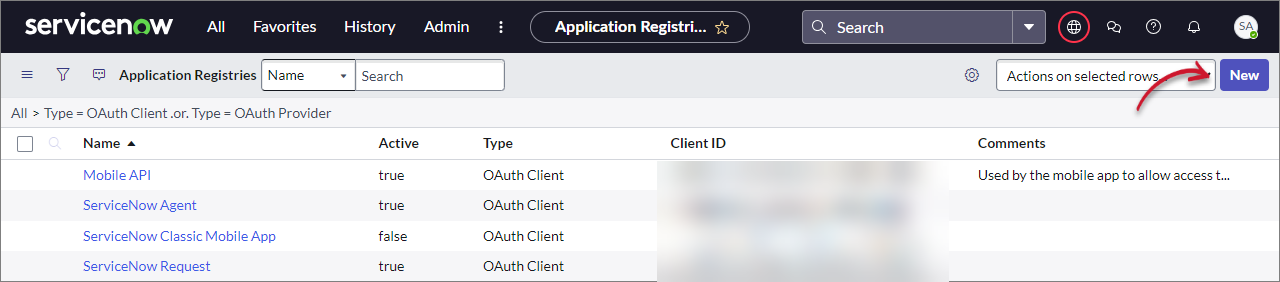 Application Registries List