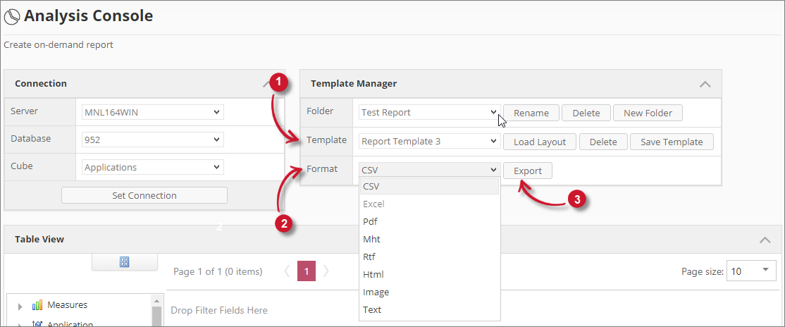 Export Template