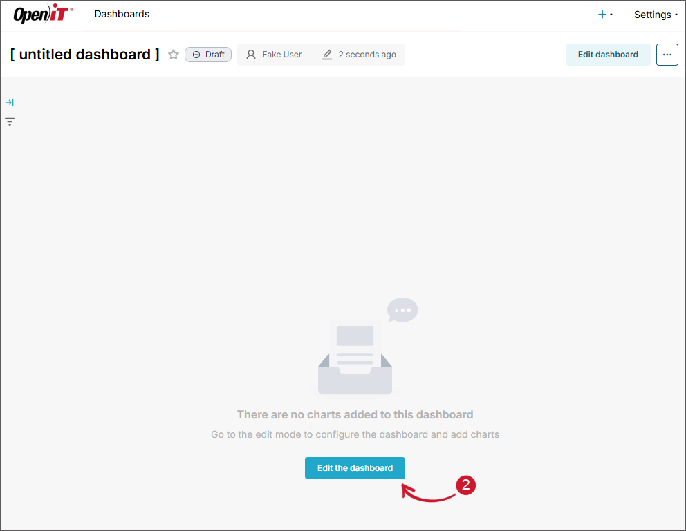Editing a Dashboard