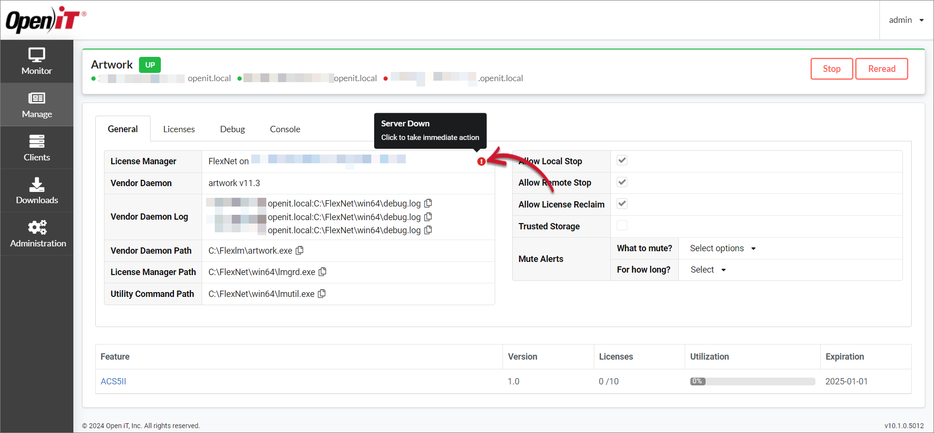 Triad Setup: Server Down