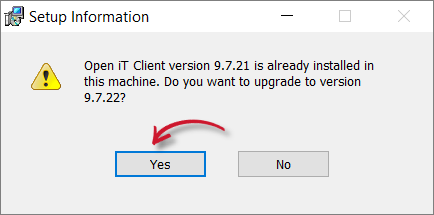 Confirm Upgrade