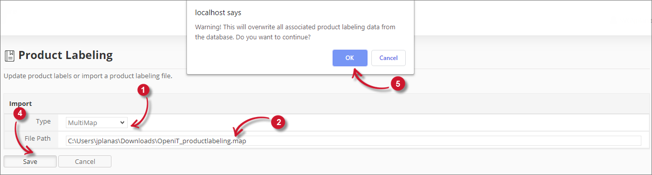  Analysis Server Vendor License Labeling: Importing Source File