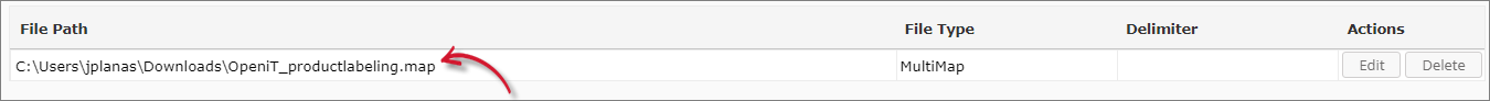  Analysis Server Vendor License Labeling: Imported Source File