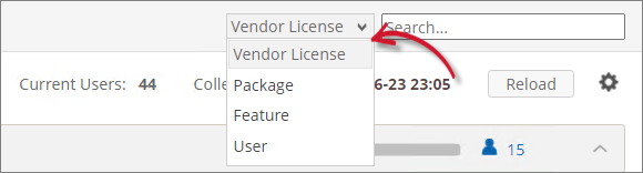 License Monitor Portal Search